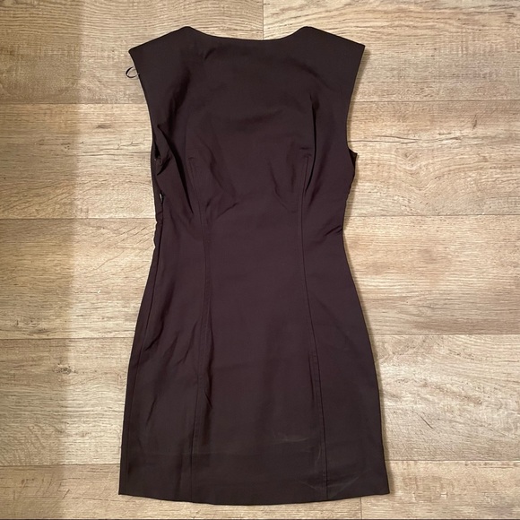 NWT Zara TRF black fitted mini dress - Picture 12 of 14